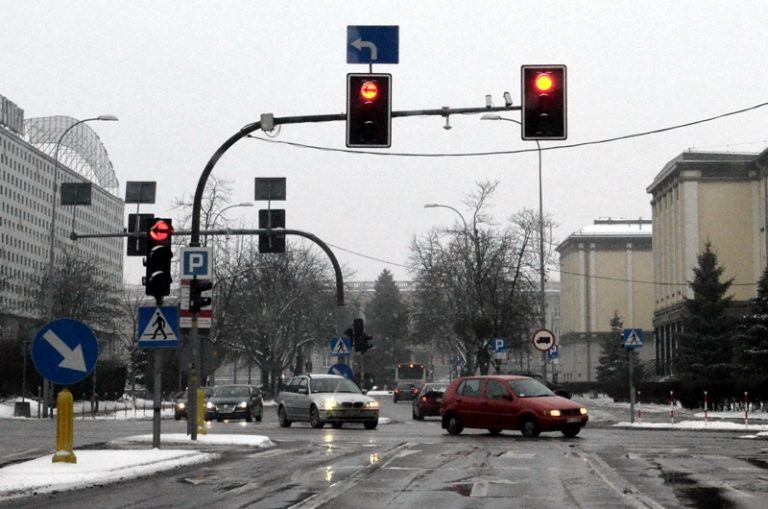 Ulica miasta zimą