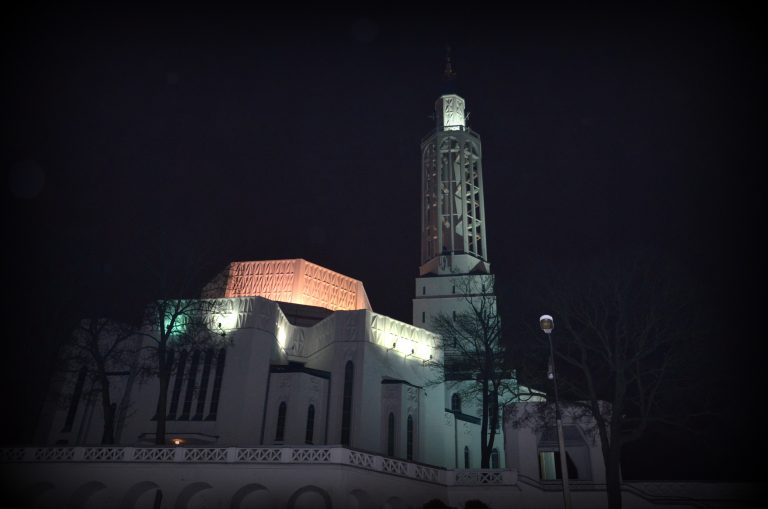 Kościół św. Rocha nocą