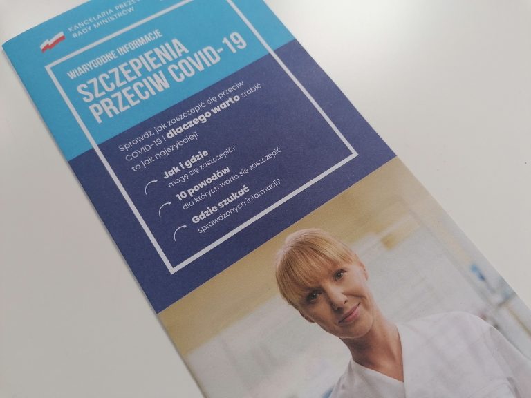 Ulotka informacyjna o szczepieniach przeciw COVID-19