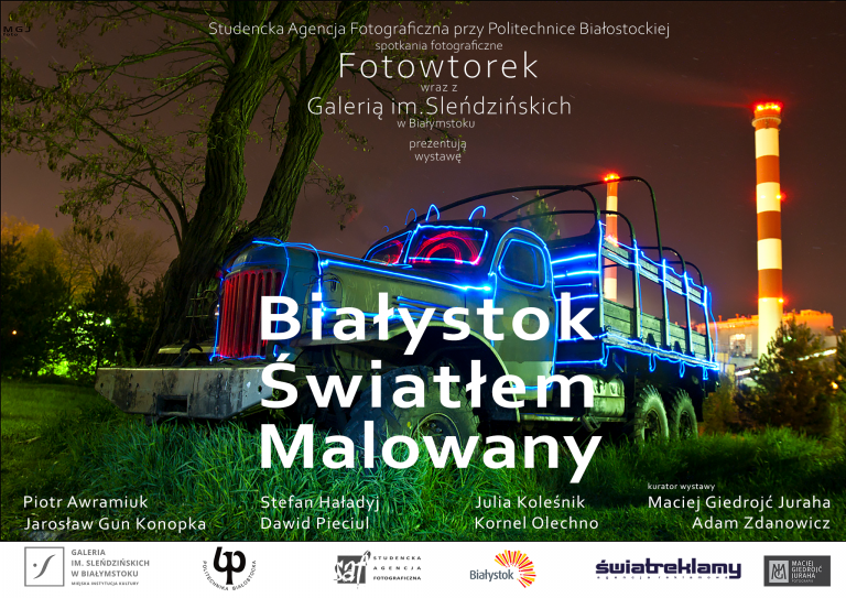 plakat do wystawy Białystok światłem