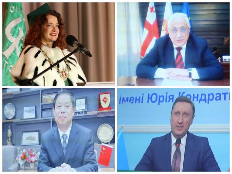 Screeny z twarzami nowych honorowych profesorów PB