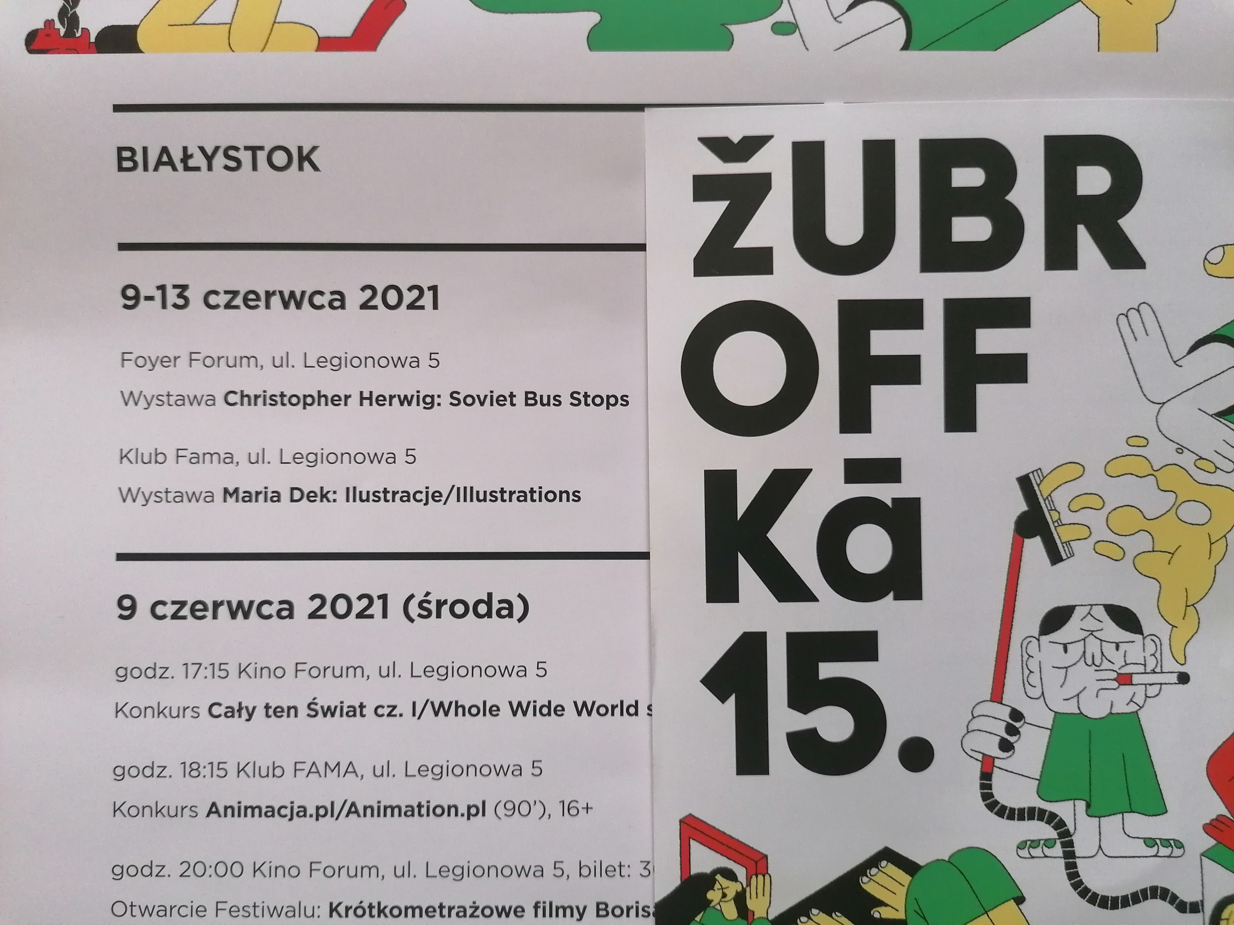 Plakat promujący festiwal Żubroffka