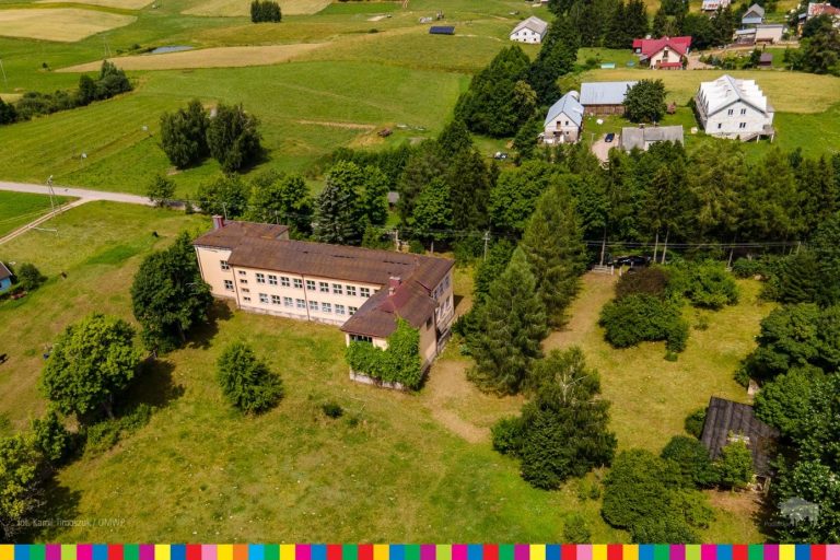 Widok budynku z lotu ptaka