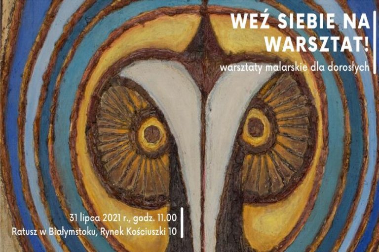 Plakat promujący warsztaty malarskie
