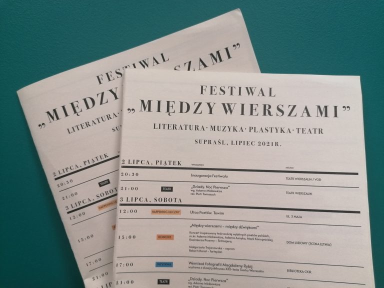 Ulotka promująca festiwal