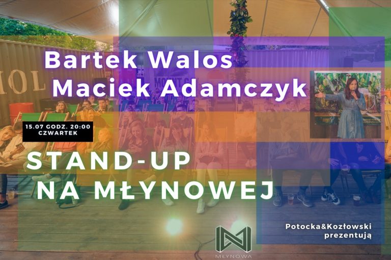 plakat promujący wydarzenie stand-upowe