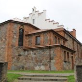 Ściana budynku kościoła
