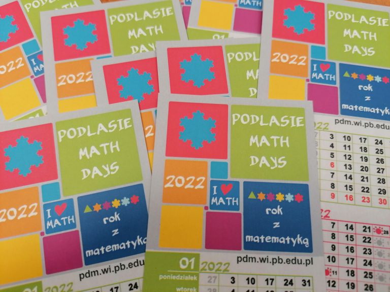 ulotki promujące podlaskie dni matematyki