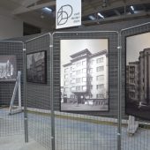 zdjecia modernistyczny budynków Kowna na wystawie na na Wydziale Architektury Politechniki Białostockiej