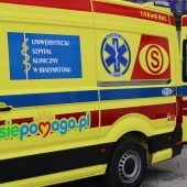 żółty ambulans