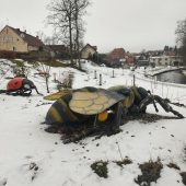 Makieta olbrzymiej pszczoły