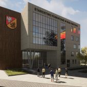 Wizualizacja nowego budynku Starostwa