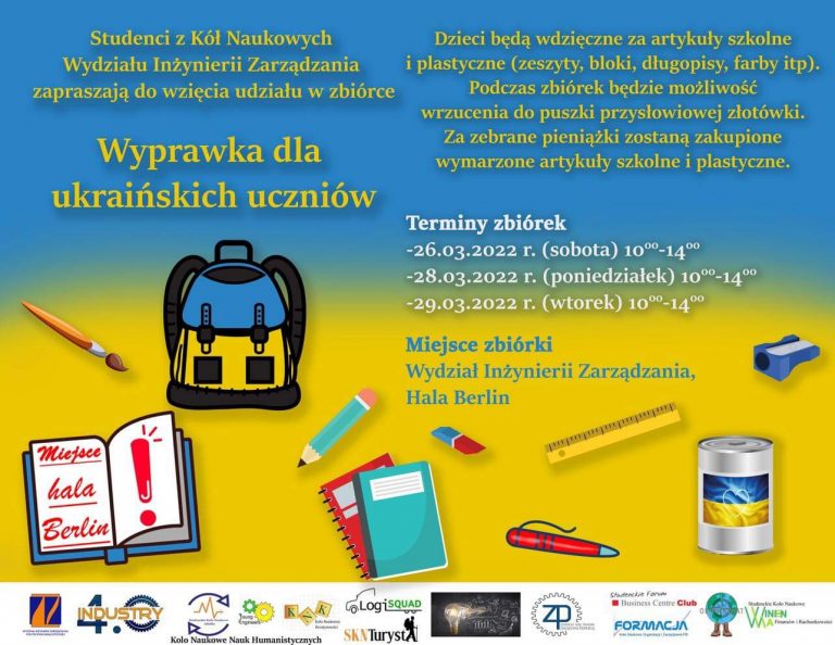 Plakat promujący zbiórkę