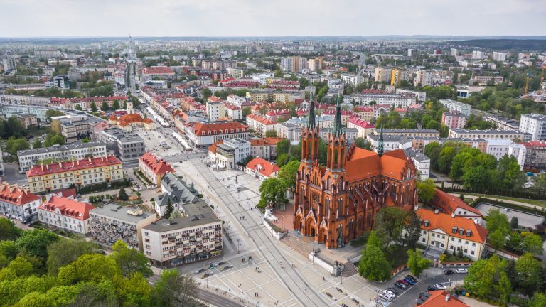 Katedra Białostocka widziana z lotu ptaka