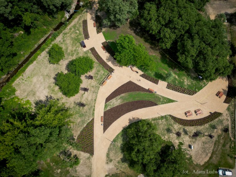 Park kieszonkowy z lotu ptaka
