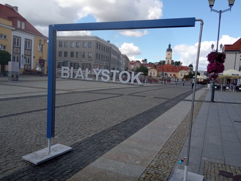 Ustawiona kurtyna wodna mgiełkowa