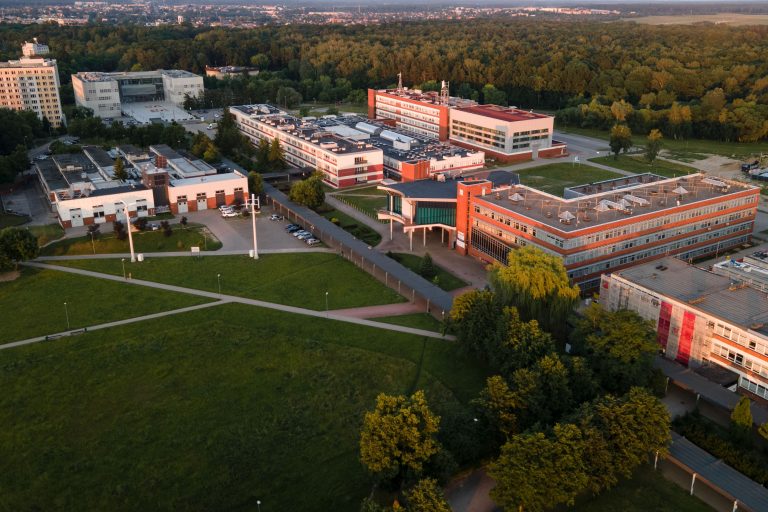kampus Politechniki Białostockiej z lotu ptaka
