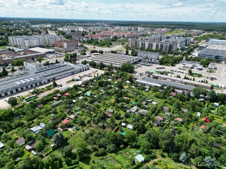Widok z lotu ptaka osiedle Bema w Białymstoku