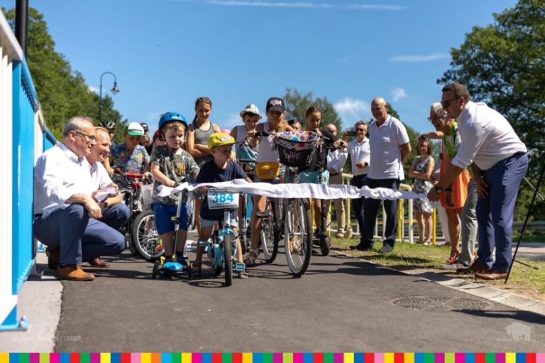 uroczyste otwarcie kładki rowerowej