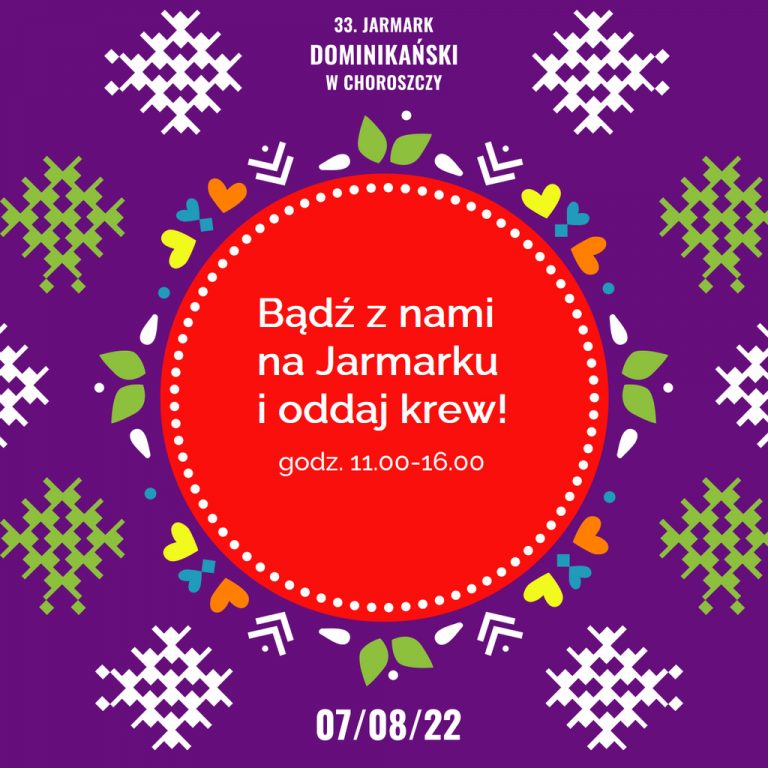 plakat Jarmarku Dominikańskiego w Choroszczy