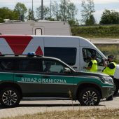 Samochód straży granicznej