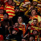 Kibice na meczu jagiellonia-górnik