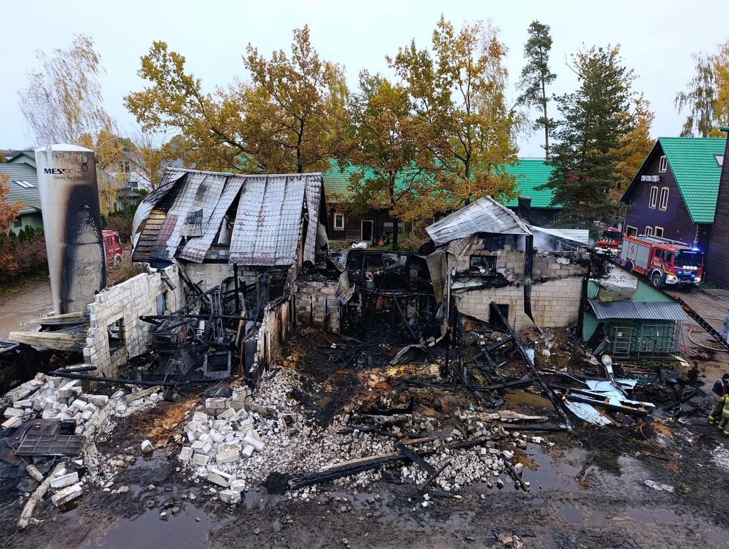 Pogorzelisko w ziołowym zakątku