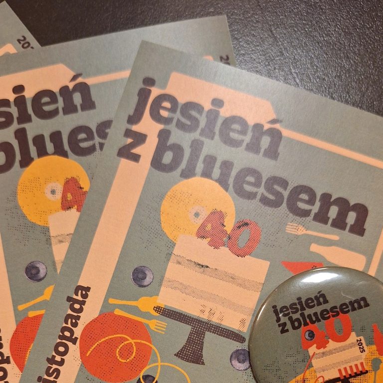 ulotki promujące jesień z bluesem 2025
