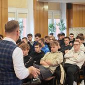 Wykład podczas tygodnia przedsiębiorczości w Mechaniaku