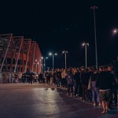 kolejka na festiwal up to date na stadionie