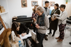 Spotkanie autorskie poświęconego premierze książki „Włodzimierz Naumiuk. Zanim przemówią rzeźby” w Miejskim Ośrodku Animacji Kultury w Zabłudowie. Fot. Marcin Ciuchniecki